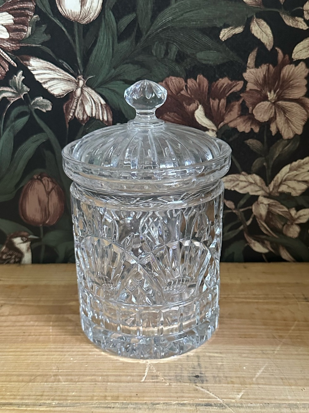 Vintage Crystal Shannon Freedom Biscuit Crystal Jar